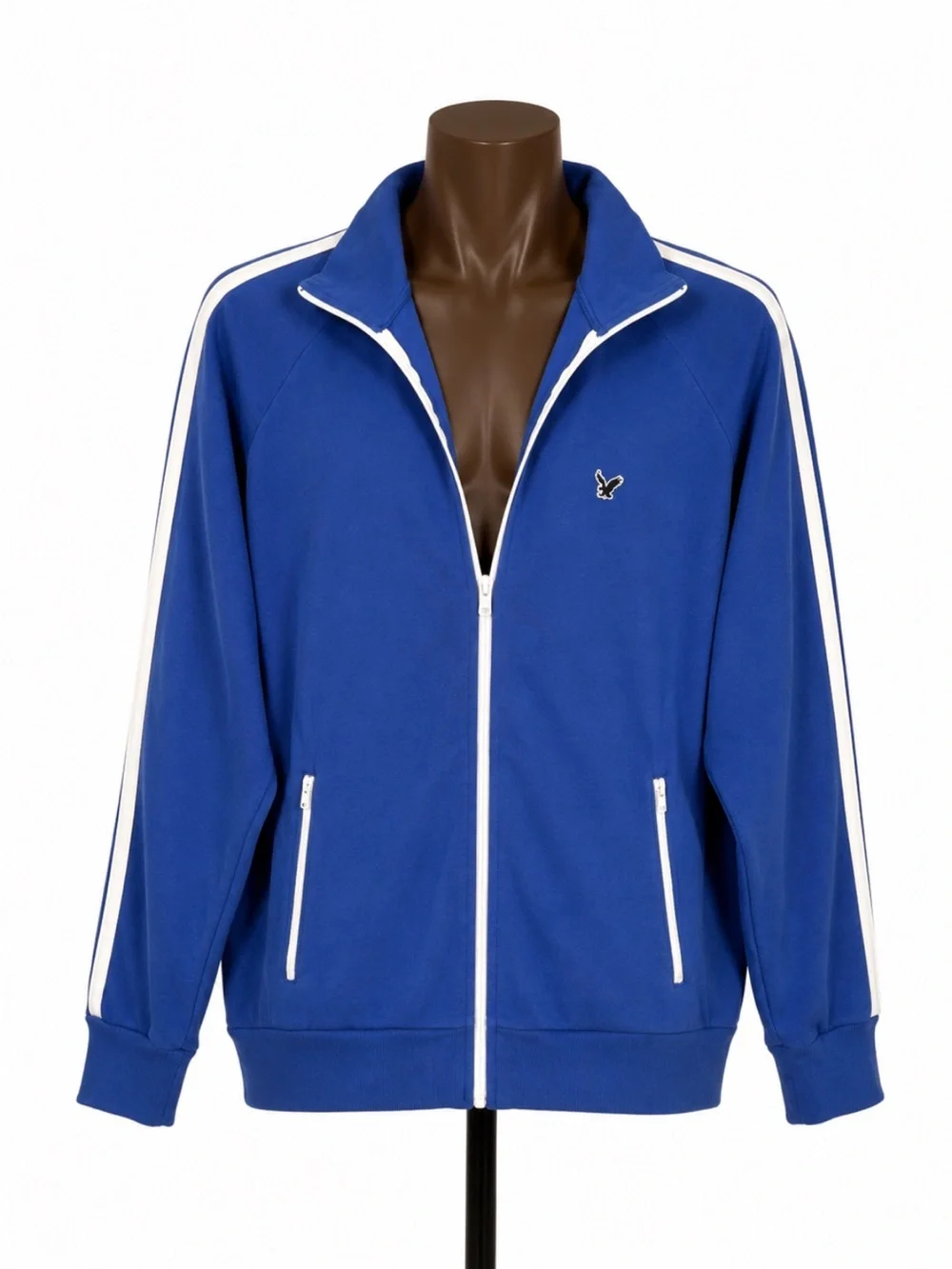 American Eagle Mens Blue Long Sleeve Full Zip Track Jacket Size XXLarge
